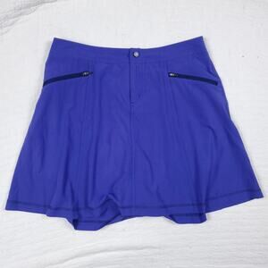 Title Nine UPF 50 Purple Rogue Sport Chic Blue Purple Zipper Pocket Mini Skort 4